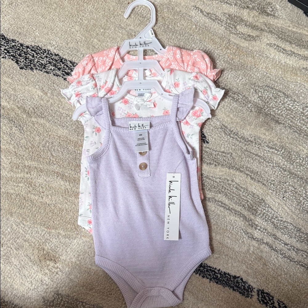 Lavender and Floral Kids Onesie Set